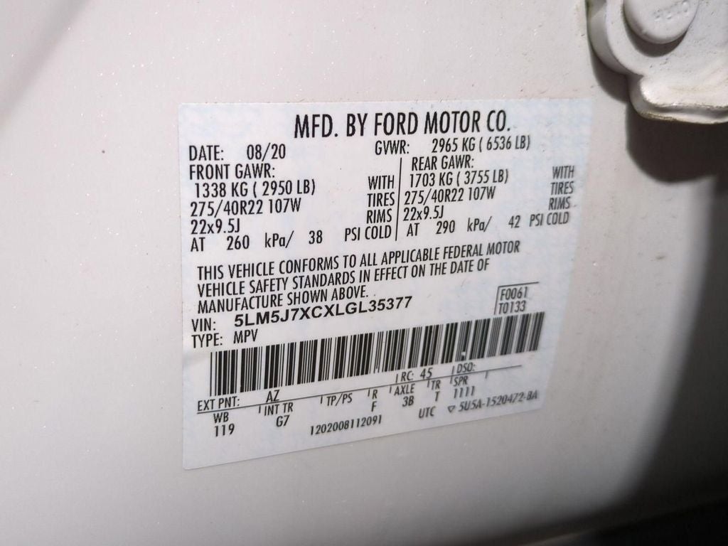 2020 Lincoln Aviator Reserve