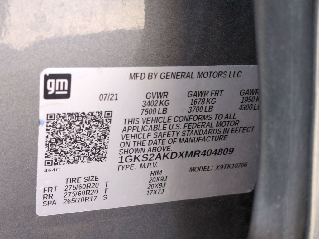 2021 GMC Yukon SLE