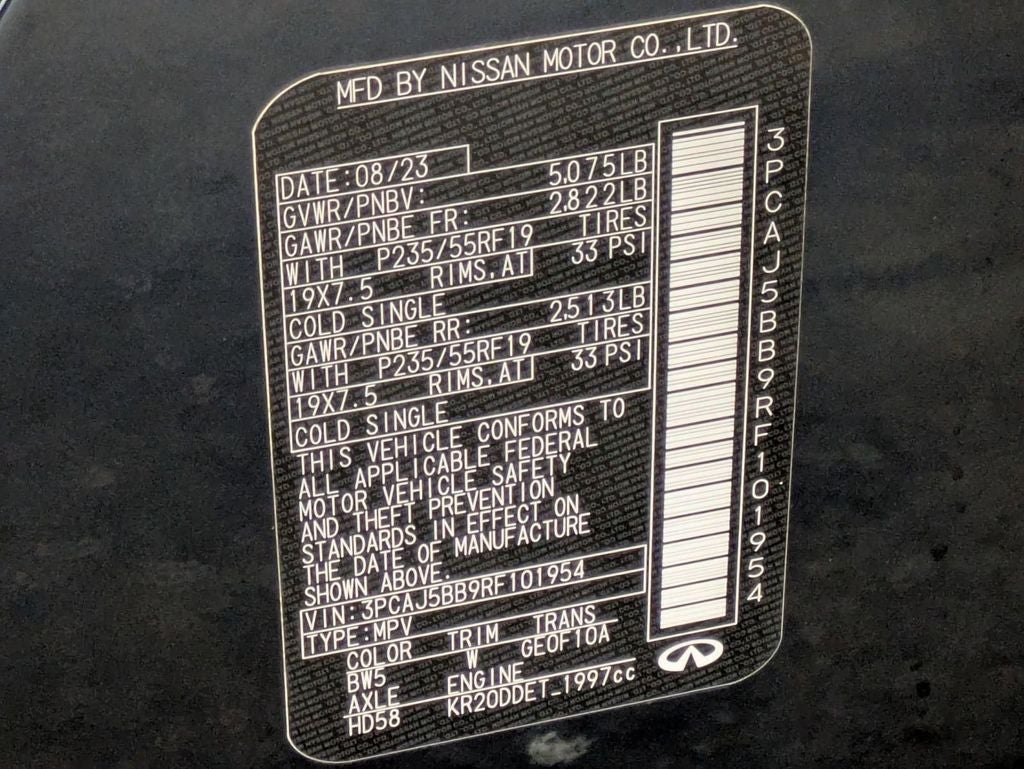 2024 INFINITI QX50 LUXE