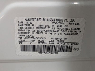 2023 INFINITI Q50 LUXE