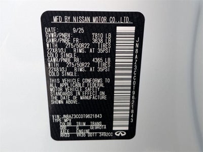 2026 INFINITI QX80 AUTOGRAPH