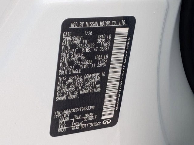 2026 INFINITI QX80 AUTOGRAPH