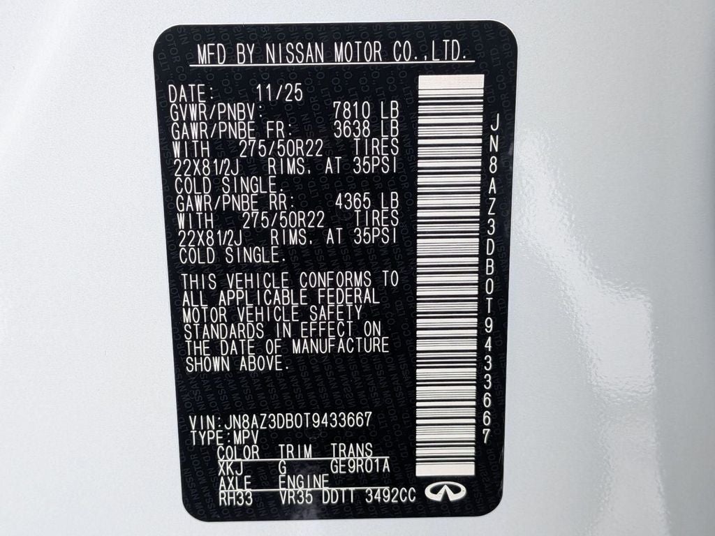 2026 INFINITI QX80 SPORT