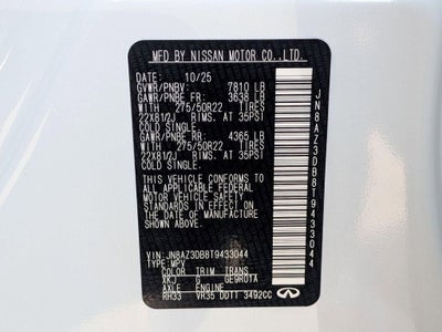 2026 INFINITI QX80 SPORT