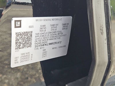 2021 Cadillac Escalade 4WD Sport