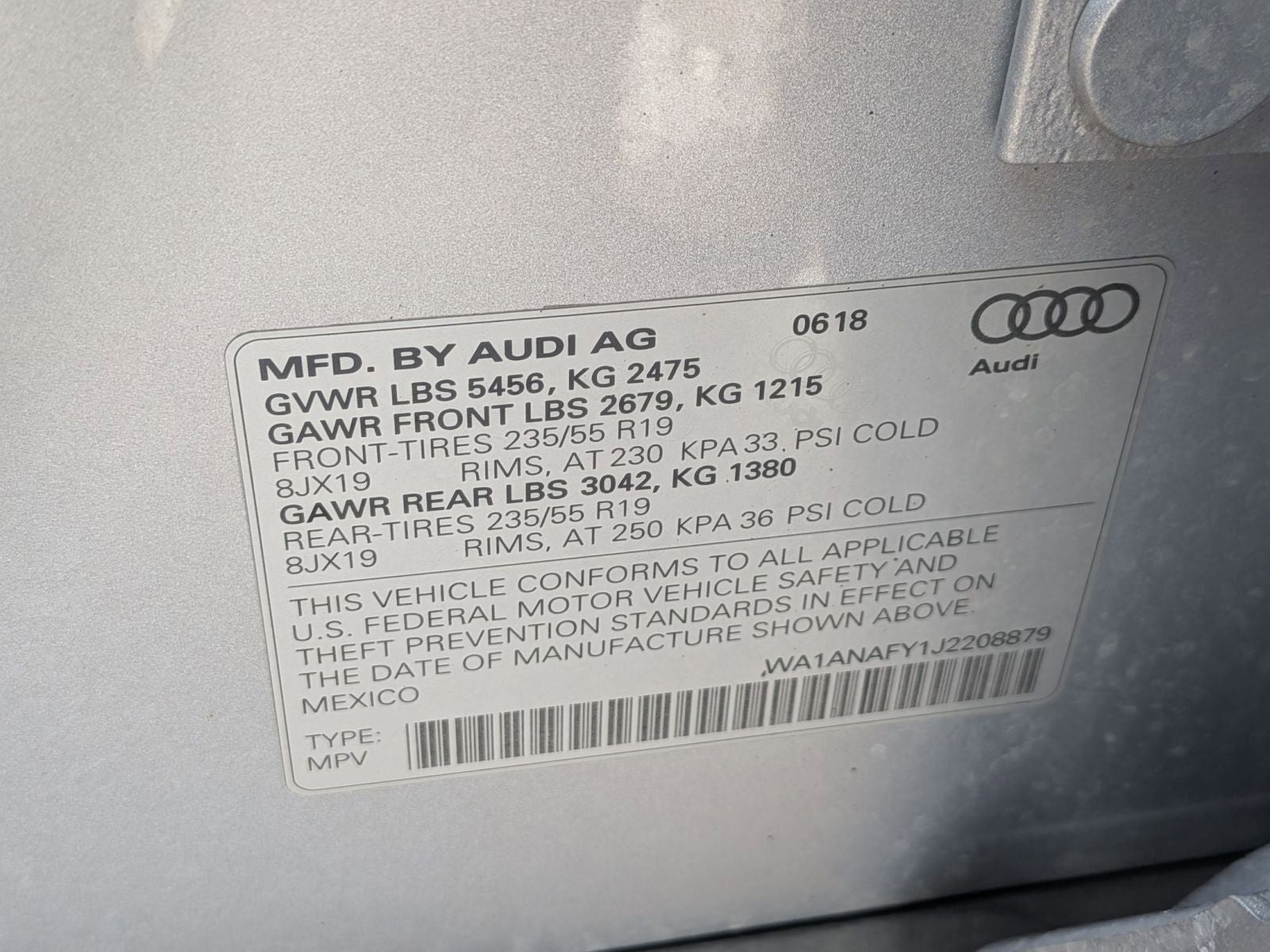 2018 Audi Q5 2.0T quattro