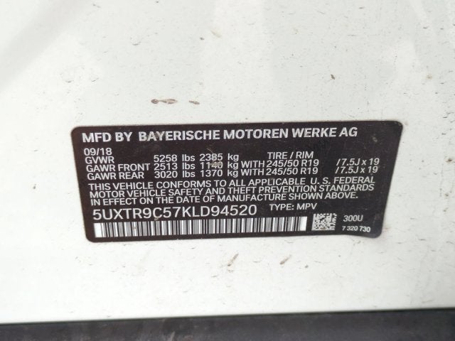 2019 BMW X3 xDrive30i
