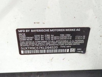 2019 BMW X3 xDrive30i