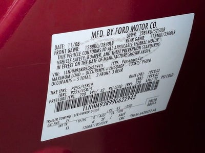 2009 Lincoln MKS 4DR SDN FWD