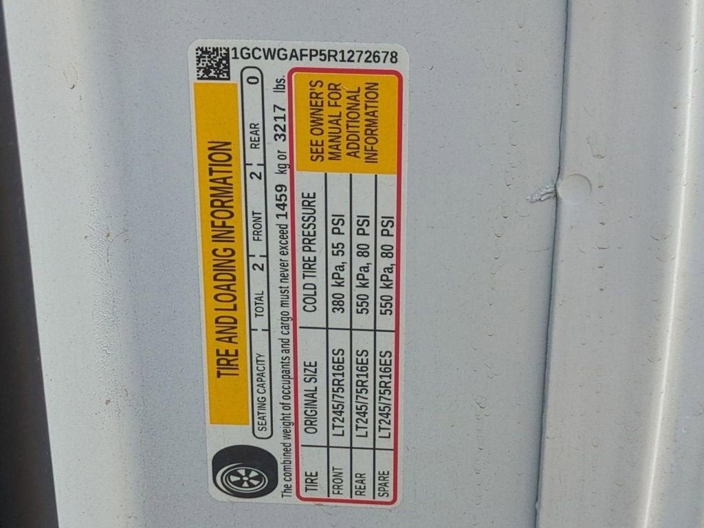 2024 Chevrolet Express Cargo 2500 WT