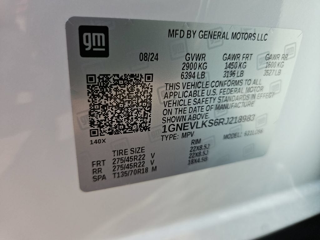 2024 Chevrolet Traverse RS