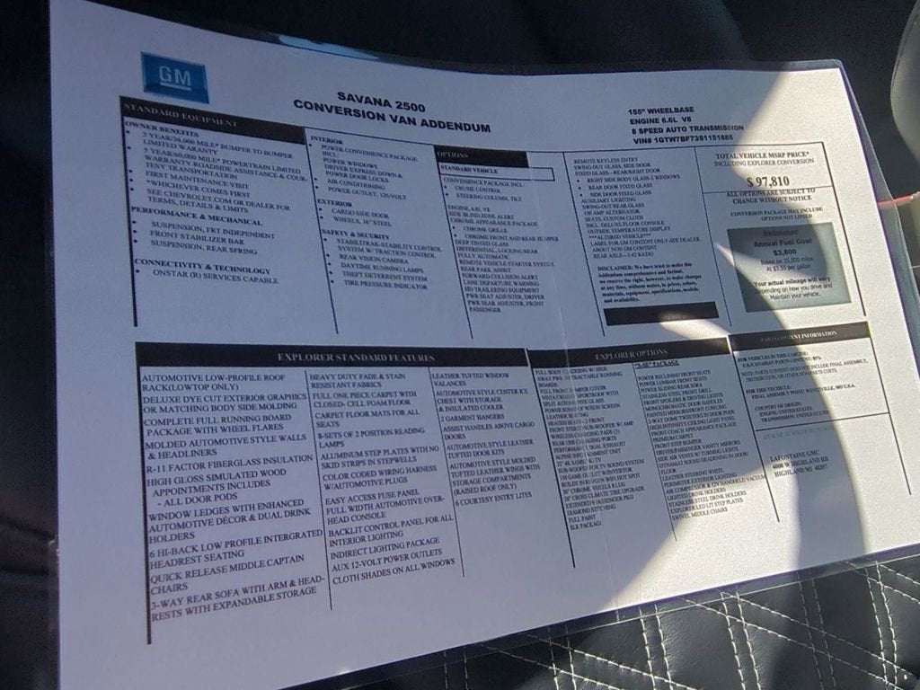 2025 GMC Savana Cargo 2500 Work Van