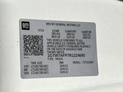 2024 GMC Savana Cargo 2500 Work Van