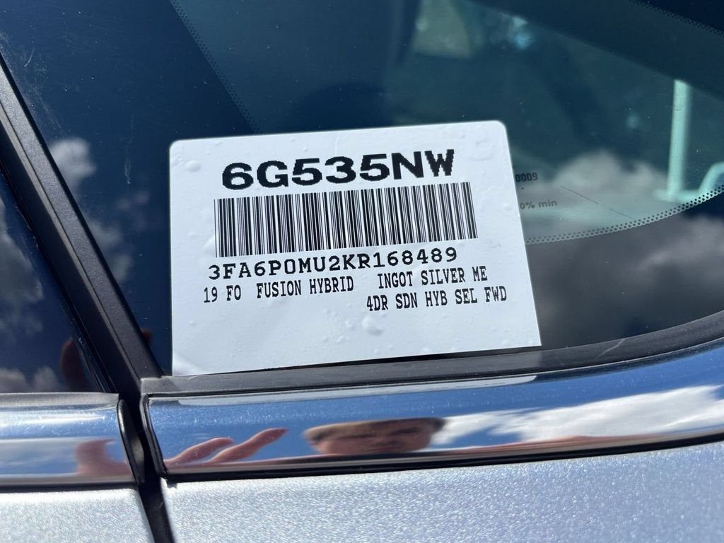 2019 Ford Fusion Hybrid SEL