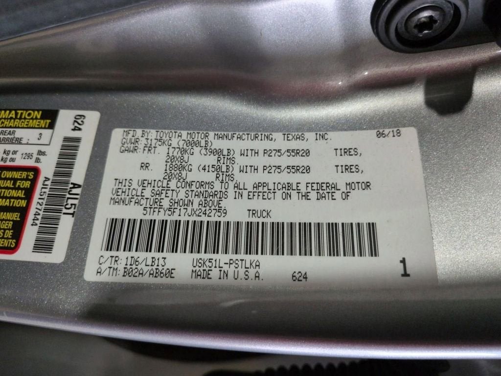 2018 Toyota Tundra Limited 5.7L V8