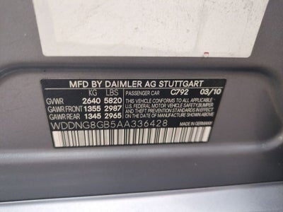 2010 Mercedes-Benz S-Class S 550