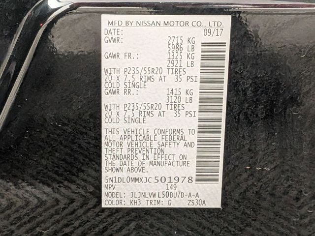 2018 INFINITI QX60 Base