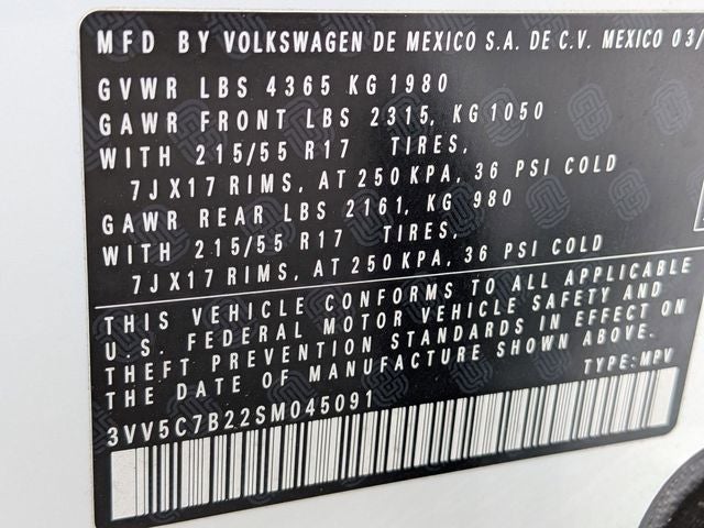 2025 Volkswagen Taos 1.5T S