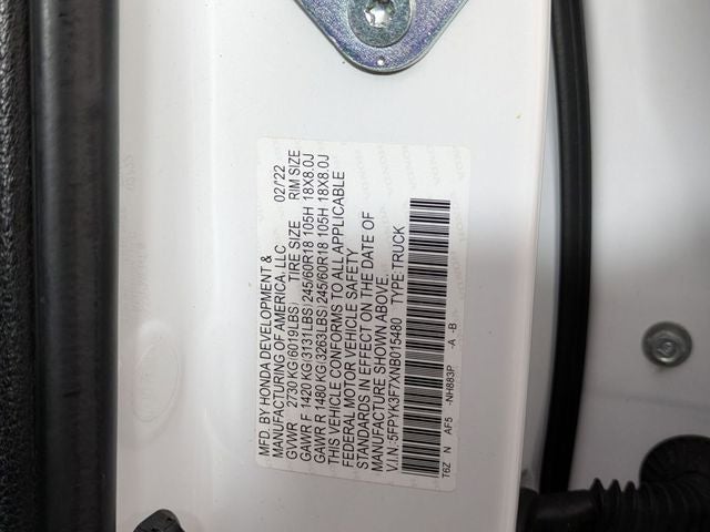 2022 Honda Ridgeline RTL-E