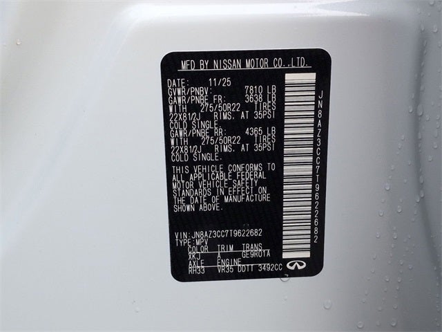 2026 INFINITI QX80 AUTOGRAPH