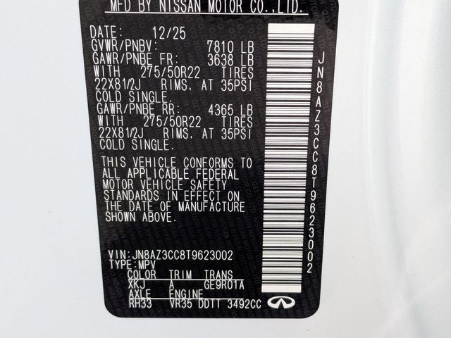 2026 INFINITI QX80 AUTOGRAPH