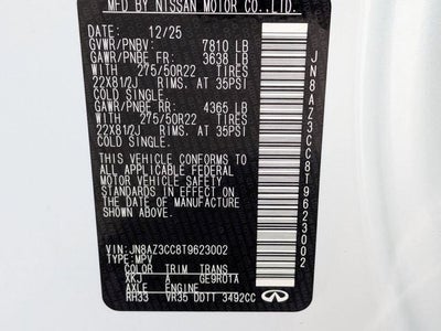 2026 INFINITI QX80 AUTOGRAPH