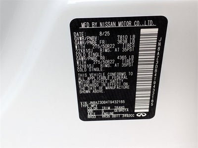 2026 INFINITI QX80 SPORT