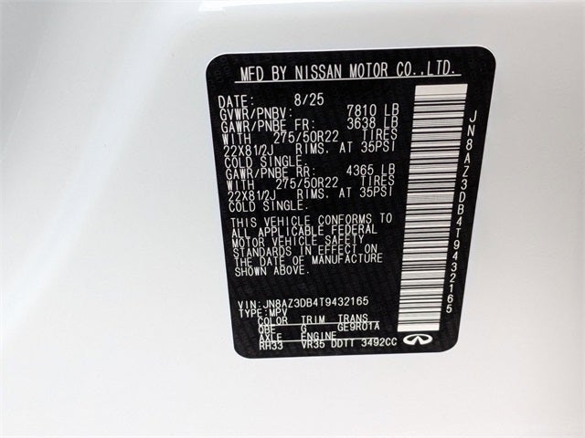 2026 INFINITI QX80 SPORT