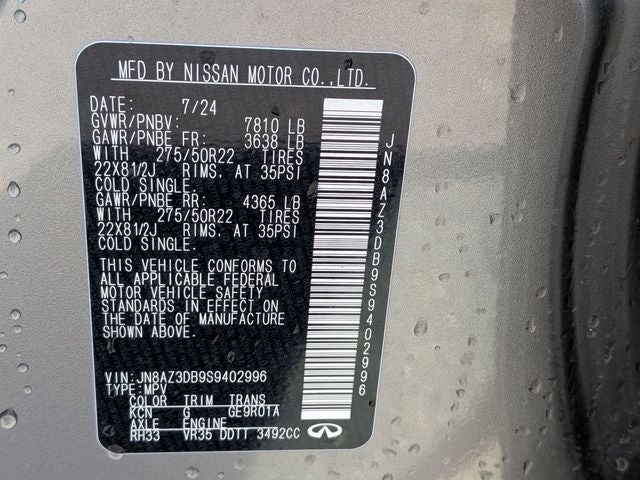 2025 INFINITI QX80 SENSORY