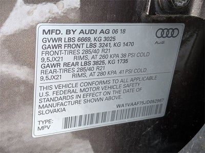 2018 Audi Q7 3.0T Prestige quattro