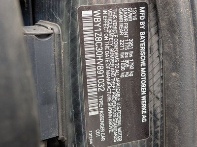 2017 BMW i3 94Ah w/Range Extender