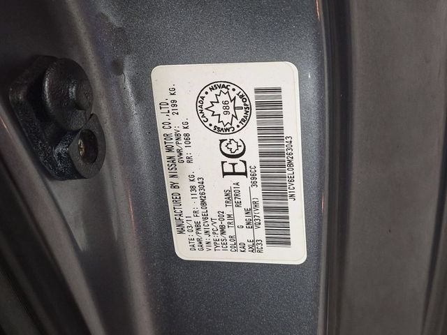 2011 INFINITI G37 X