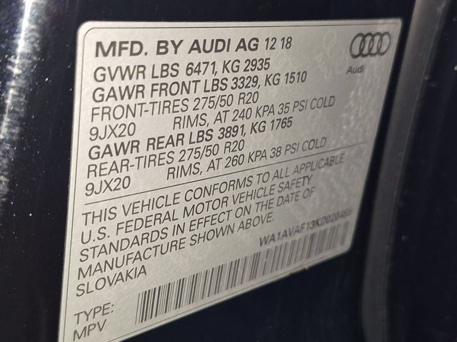 2019 Audi Q8 3.0T Premium quattro