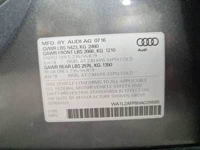 2017 Audi Q5 2.0T Premium Plus quattro