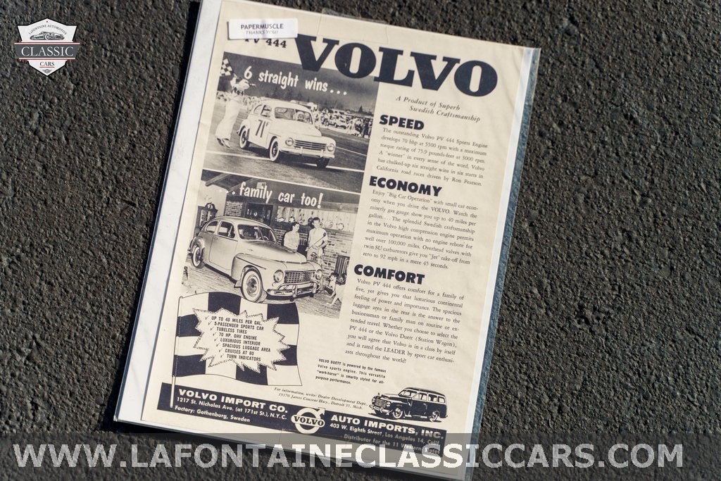 1958 Volvo 2dr Sedan Base