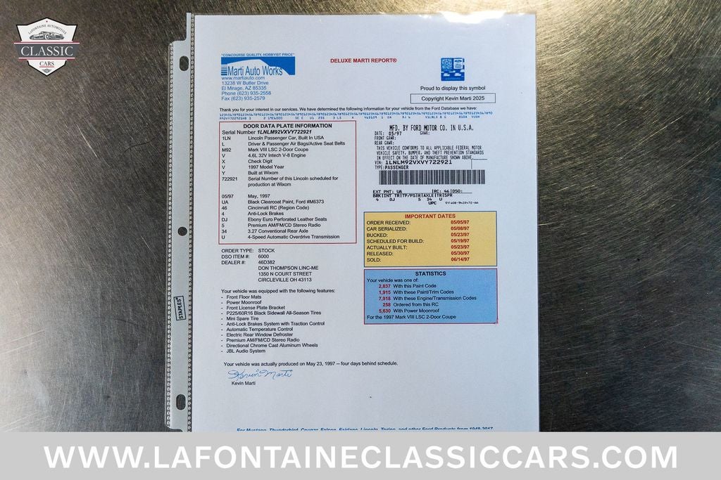 1997 Lincoln Mark VIII LSC