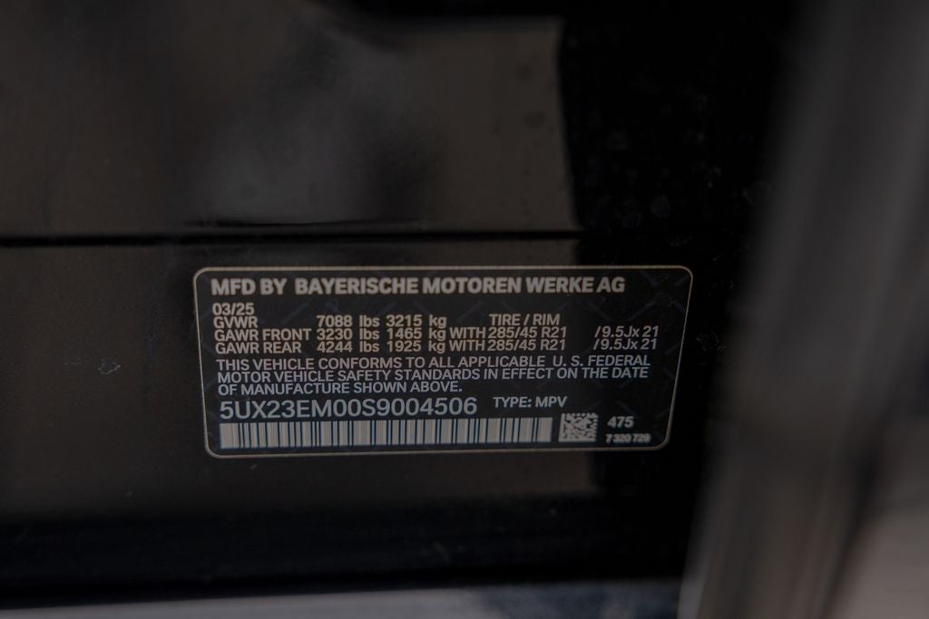 2025 BMW X7 xDrive40i