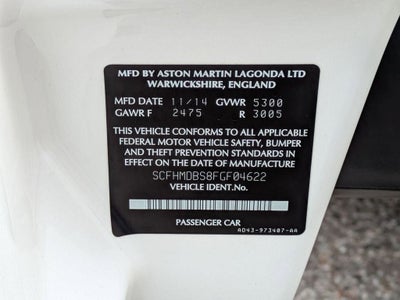 2015 Aston Martin Rapide S Base