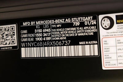 2024 Mercedes-Benz G-Class G 550 4MATIC®