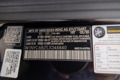 2020 Mercedes-Benz G-Class G 550 4MATIC®