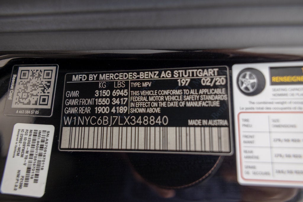 2020 Mercedes-Benz G-Class G 550 4MATIC®