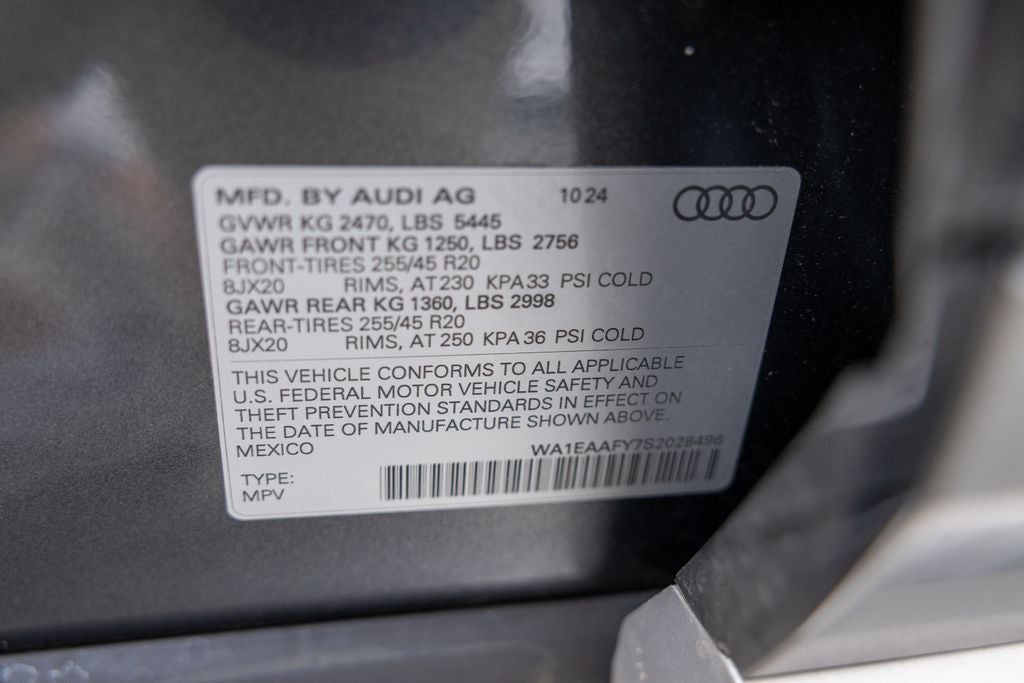 2025 Audi Q5 45 S line Premium Plus quattro