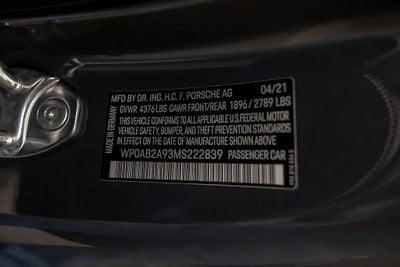 2021 Porsche 911 Carrera S