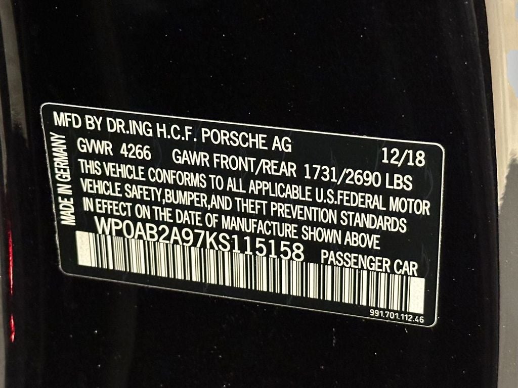 2019 Porsche 911 Carrera GTS