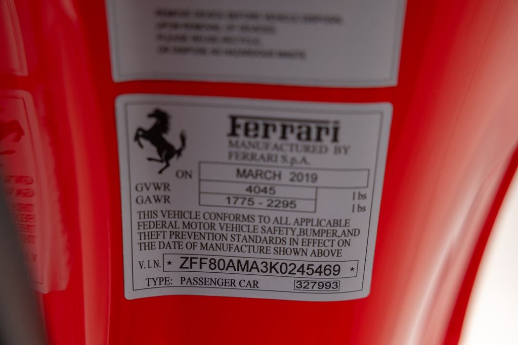 2019 Ferrari 488 Spider Base