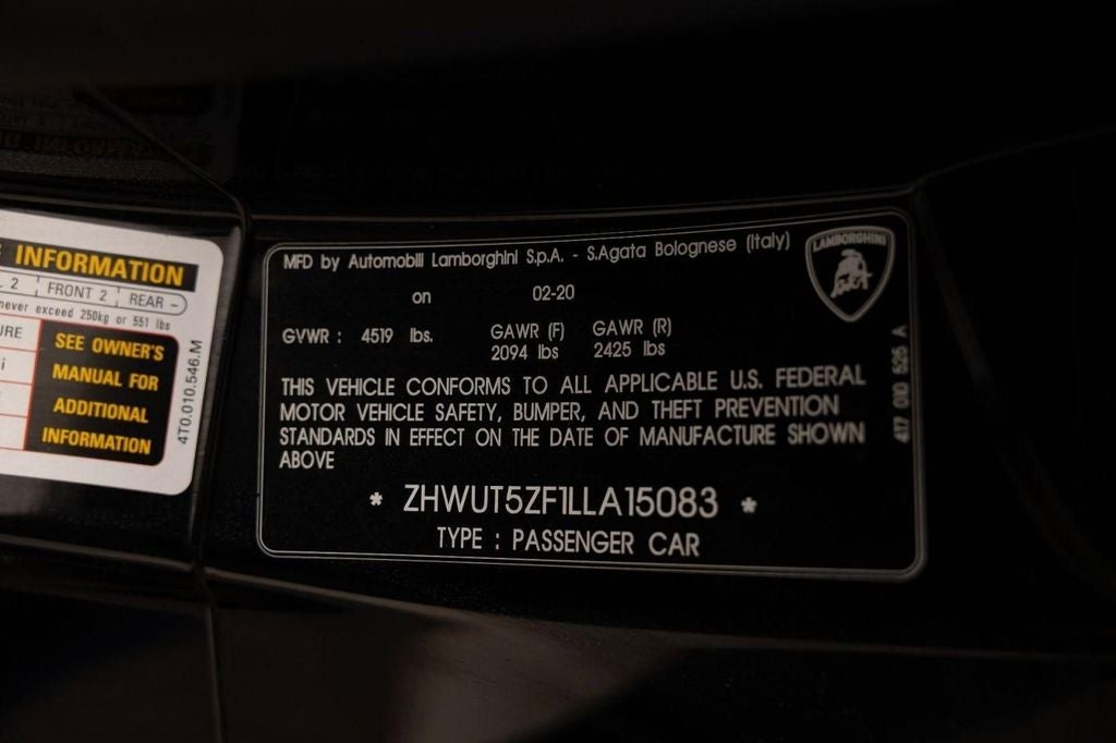 2020 Lamborghini Huracan EVO Base