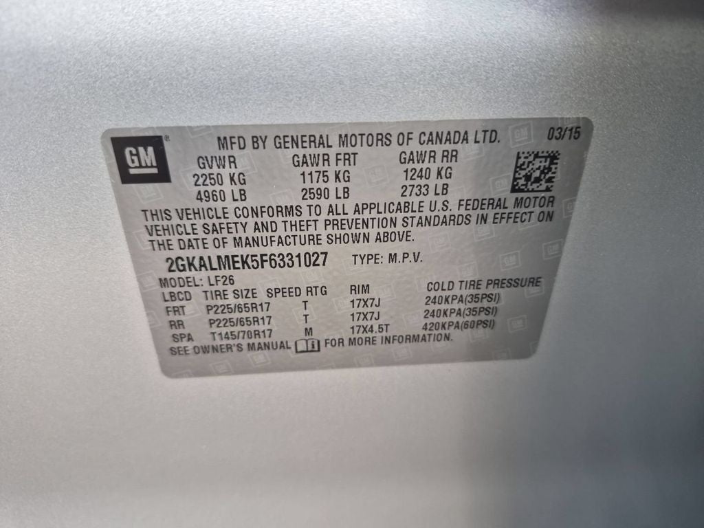 2015 GMC Terrain SLE