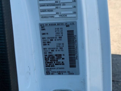 2020 Nissan NV200 Compact Cargo SV