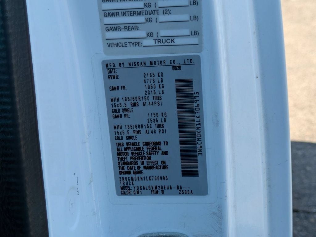 2020 Nissan NV200 Compact Cargo SV