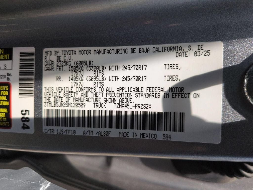 2025 Toyota Tacoma SR5